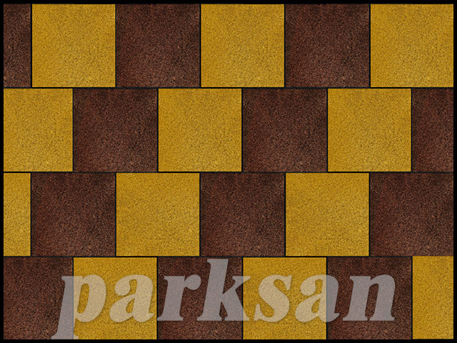 KAUÇUK KARO (50x50 cm) ZEMİN KAPLAMA ÖZEL RENK MODELLERİ / 61002-02 Kauçuk Karo (Kahverengi- Sarı)